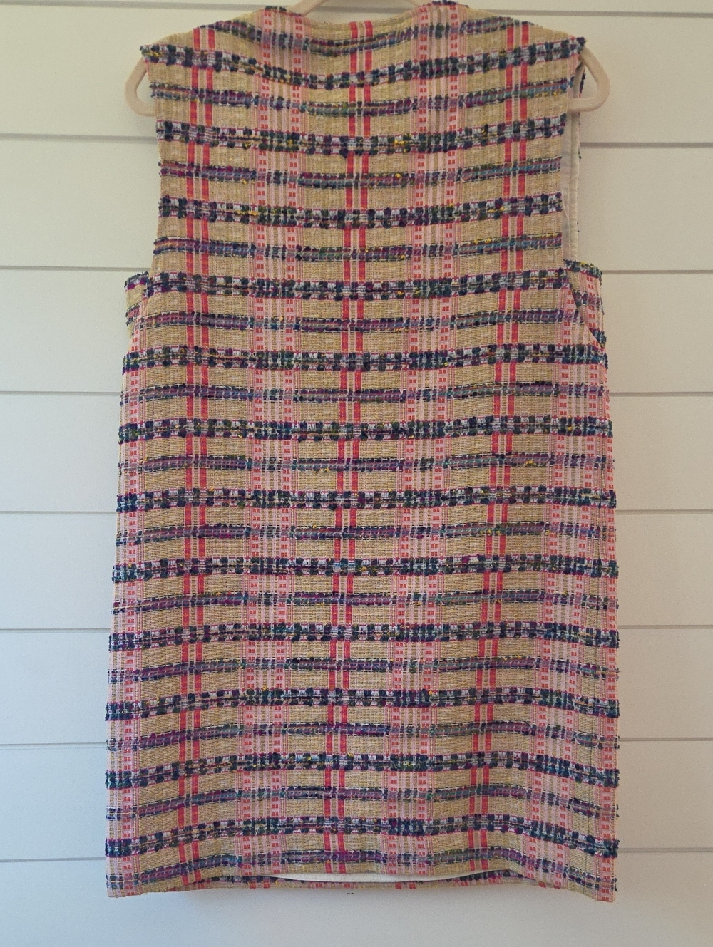 Sezane Pink Multi Tweed Shift Dress- Size 38/6 - Picture 4 of 5